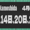 2026　4月の定休日